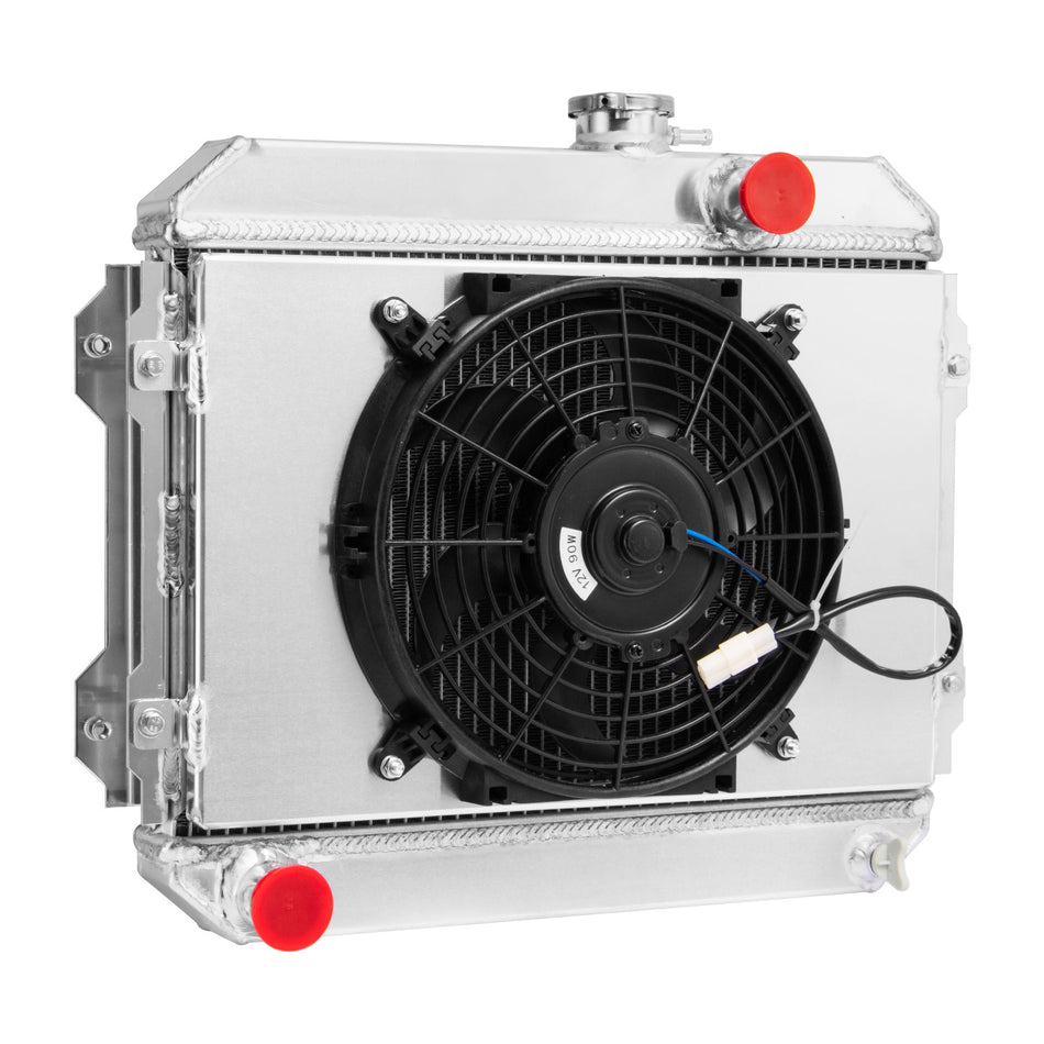 ASI Performance 3 Row Radiator+Shroud Fan For 1974-85 Toyota Corolla KE30 KE38 KE55 KE70 MT