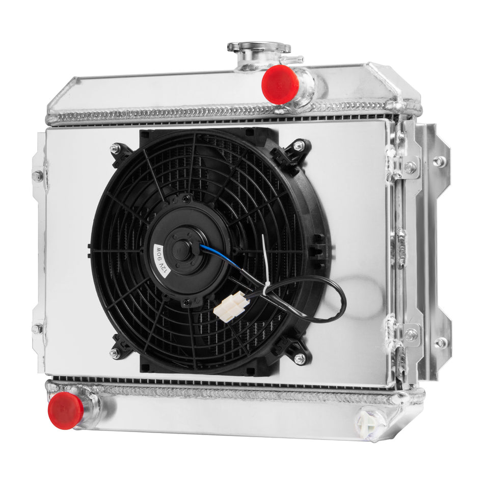 ASI Performance 3 Row Radiator+Shroud Fan For 1974-85 Toyota Corolla KE30 KE38 KE55 KE70 MT