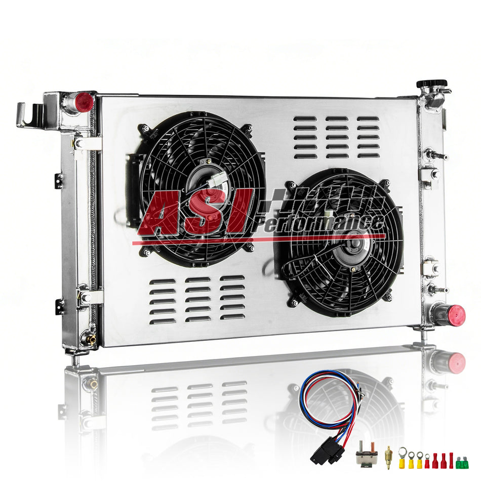 ASI Performance 3 Row Radiator Shroud Fan For 1998-2002 Dodge Ram 2500 3500 1500 5.9L V8