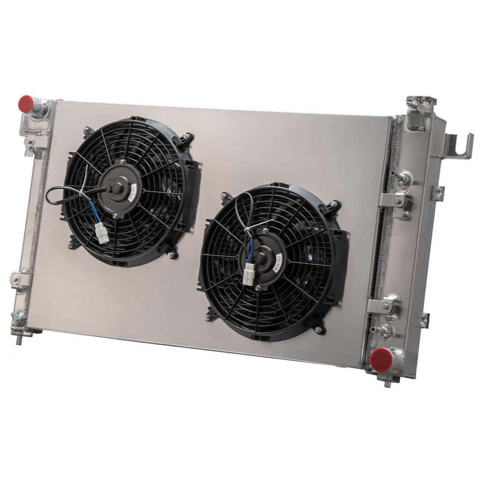 ASI Performance 3-Row Radiator&Shroud Fan For 1994-2002 Dodge Ram 1500 2500 3500 3.9 5.2 5.9L V8
