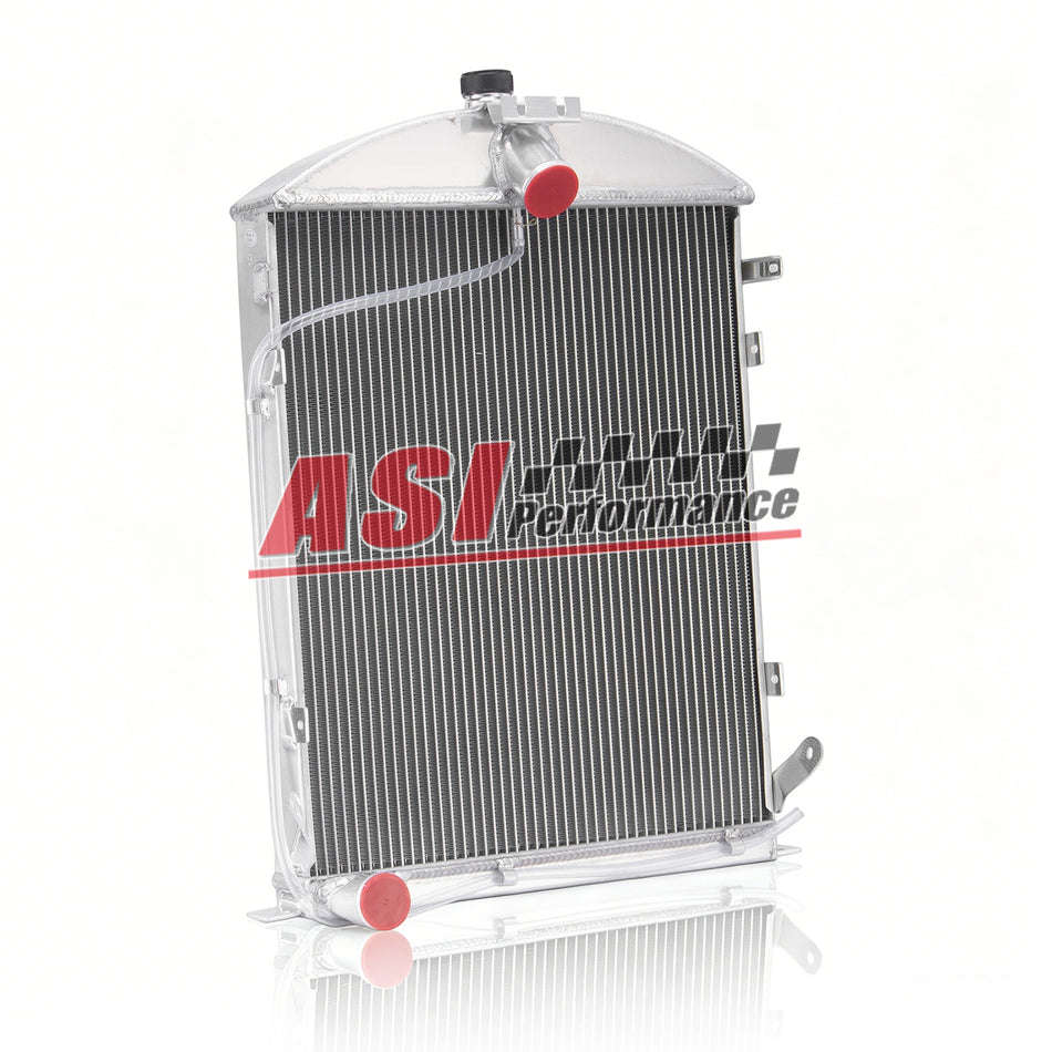 ASI Performance 4 Row Aluminum Radiator Fit 1930-1931 Ford Model AA Double A Heavy Duty L4 3.3L