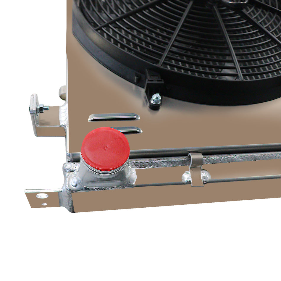 ASI Performance 3 Row Aluminum Radiator Shroud Fan Fit 1930-1931 30 31 Ford Model A L-Head 3.3L