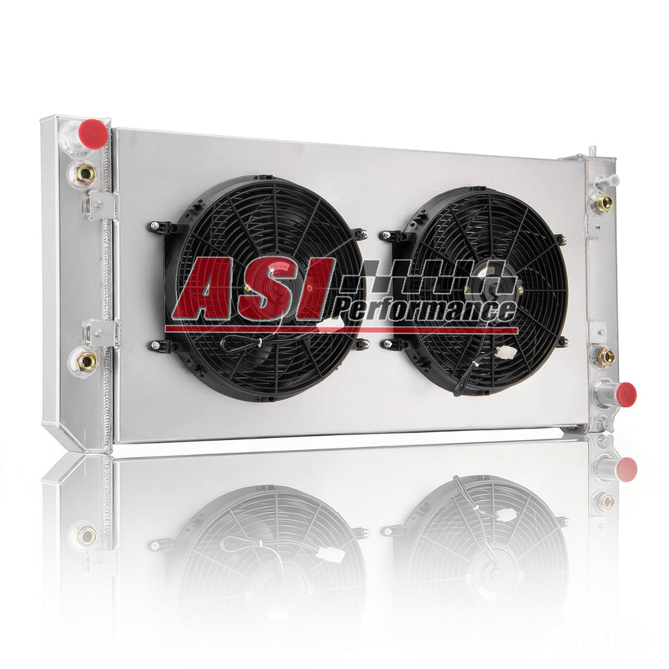 ASI Performance 3 Row Radiator Shroud Fan Fit 03-09 Chevy Kodiak/GMC Topkick C4500 C5500 C6500