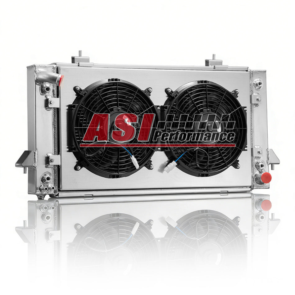 ASI Performance 4 Row Radiator+Shroud Fan Fit 1994-98 Land Rover Discovery 1991-1998 Range Rover