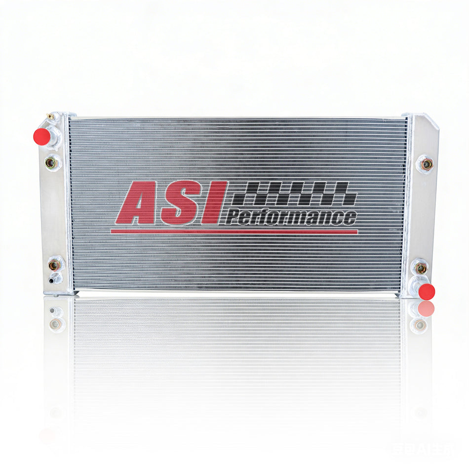 ASI Performance 4 Row Radiator for 2003-09 Chevy Kodiak GMC Topkick C4500 C5500 C6500 Isuzu HTR