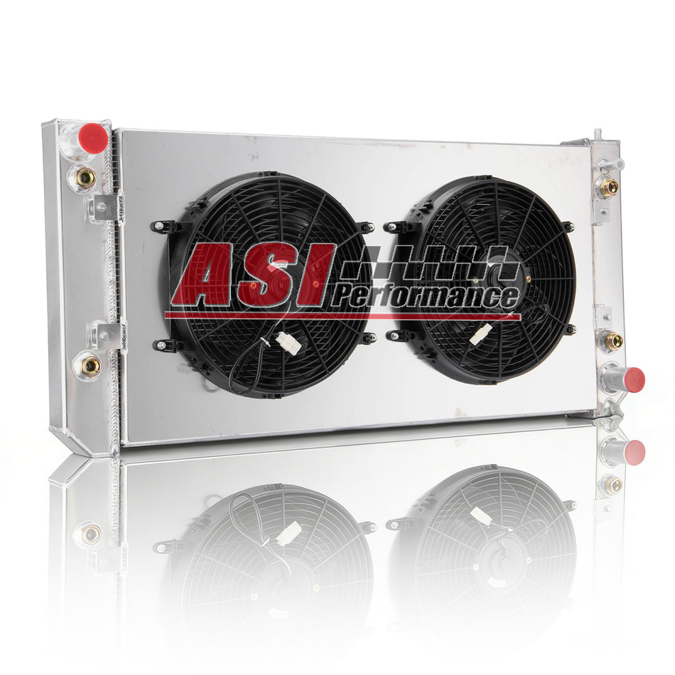 ASI Performance 4 Row Radiator Shroud Fan For 03-09 Chevy Kodiak GMC C4500 5500 Topkick 6.6/8.1L