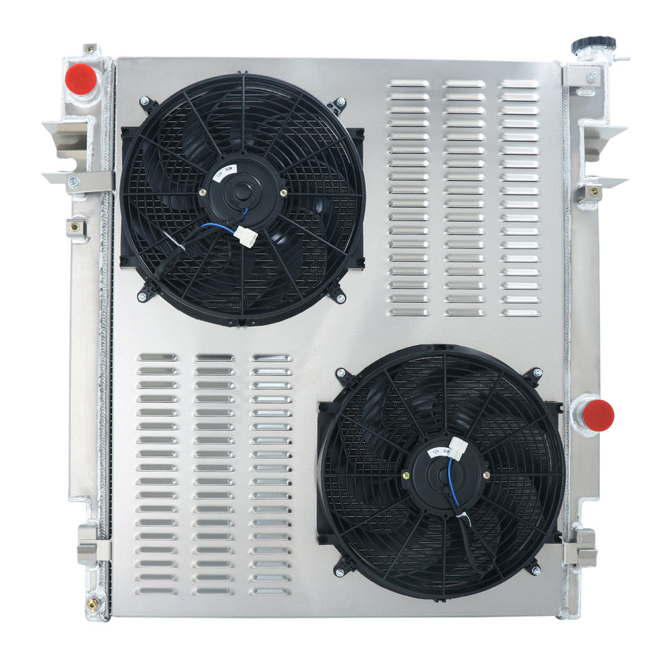 ASI Performance 4-Rows Radiator&Shroud Fan for 2010-2012 Dodge Ram 2500,3500 6.7L Cummins Diesel