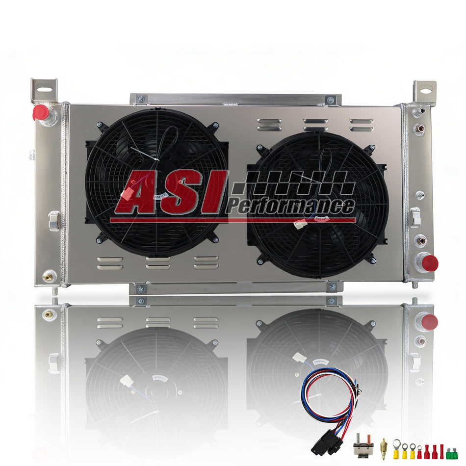 ASI Performance 4 Row Radiator Fan Shroud For 1999-2014 Chevy Silverado 2500/Suburban 1500