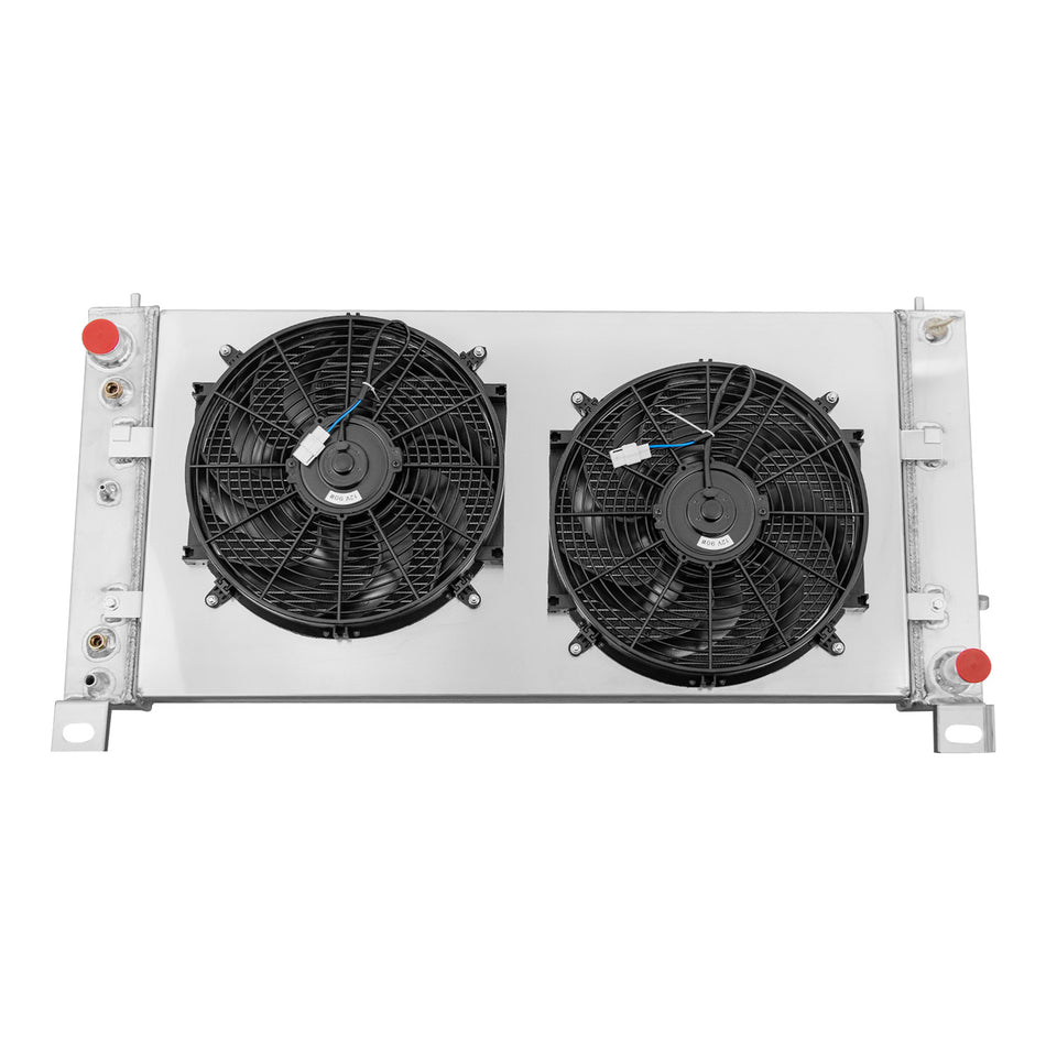 ASI Performance 4-Row Radiator Shroud Fan Fit 1999-13 Chevy Silverado 1500 2500 GMC Sierra Yukon