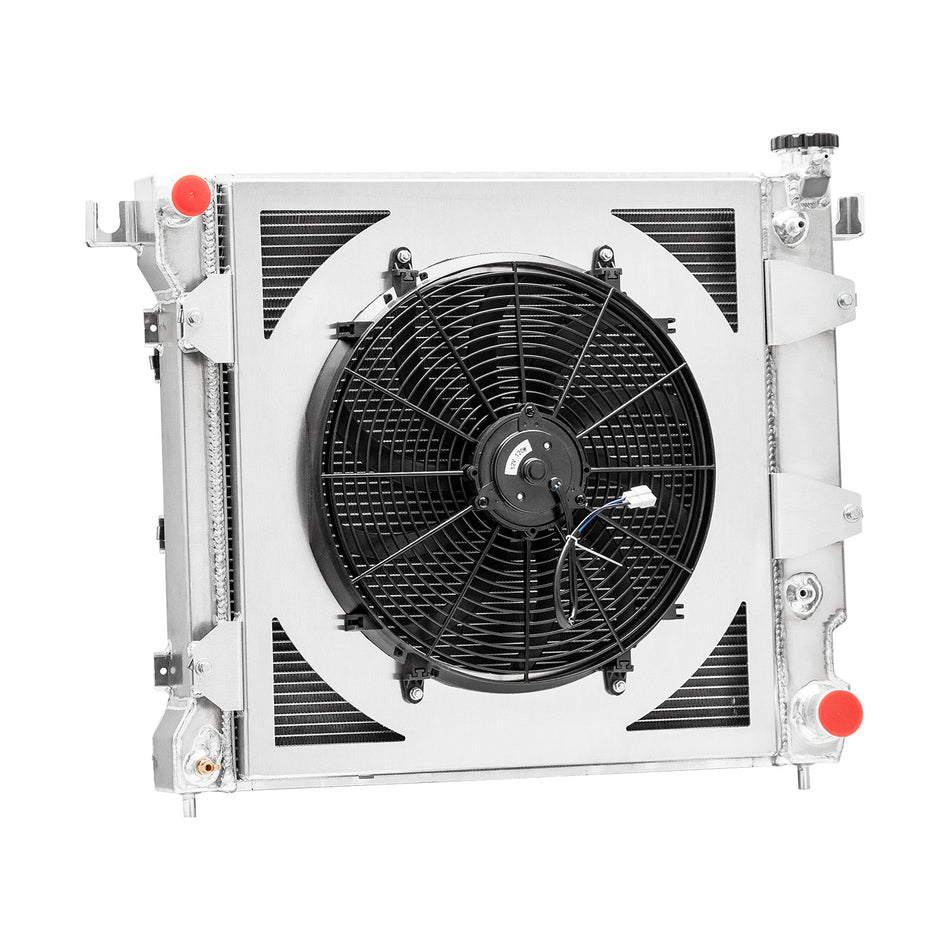 ASI Performance 3 Rows Radiator Shroud Fan For 1997-2000 Dodge Dakota Durango 3.9 5.2 V6 5.9 V8