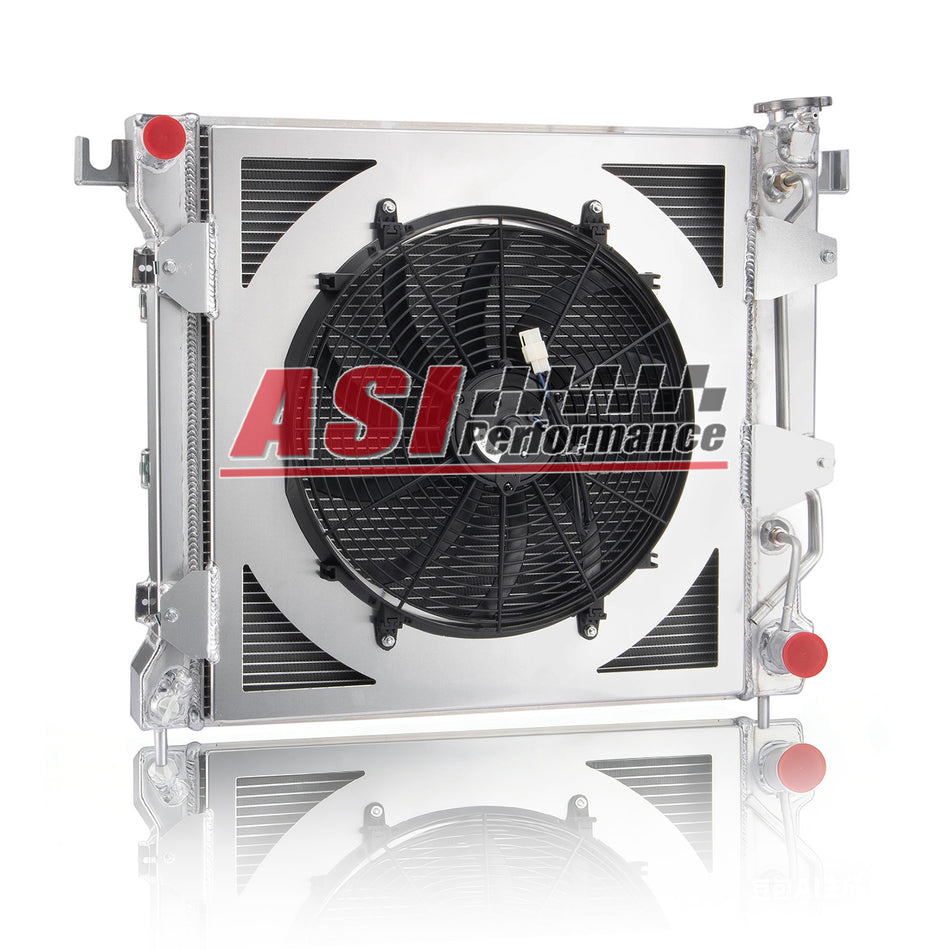 ASI Performance 3 Row Radiator Shroud Fan For 1997-2000 Dodge Dakota Durango 3.9L V6 5.2L 5.9L V8