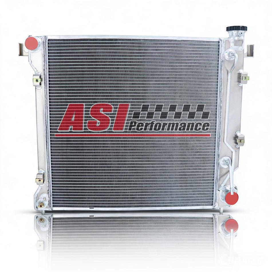 ASI Performance 4 Row Aluminum Radiator For 1997-2000 Dodge Dakota Durango 3.9L V6 5.2L V8
