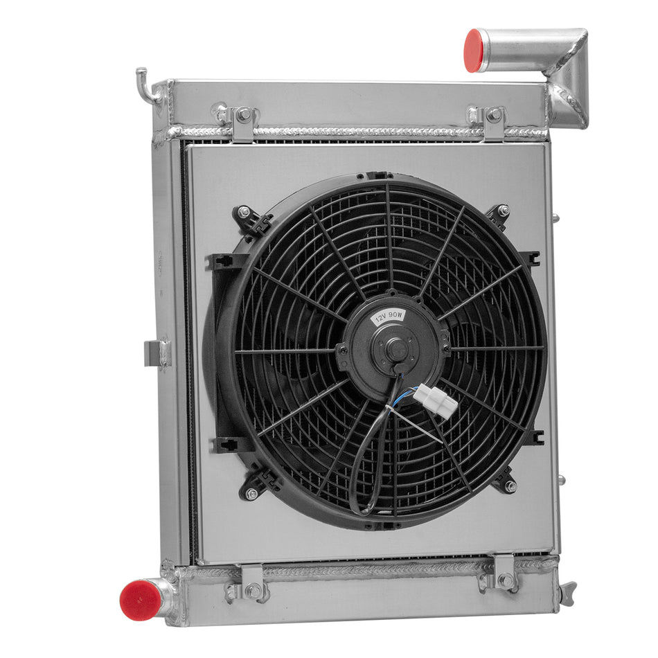 ASI Performance 3-Row Radiator+Shroud Fan Fits 1963-1972 Chevy Corvette 5.3L 5.4L V8 Small Block
