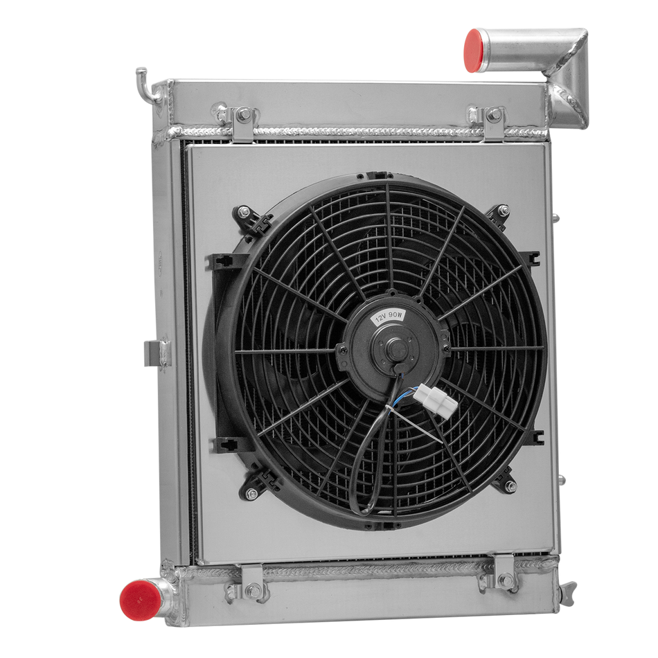 ASI Performance 3-Row Radiator+Shroud Fan Fits 1963-1972 Chevy Corvette 5.3L 5.4L V8 Small Block