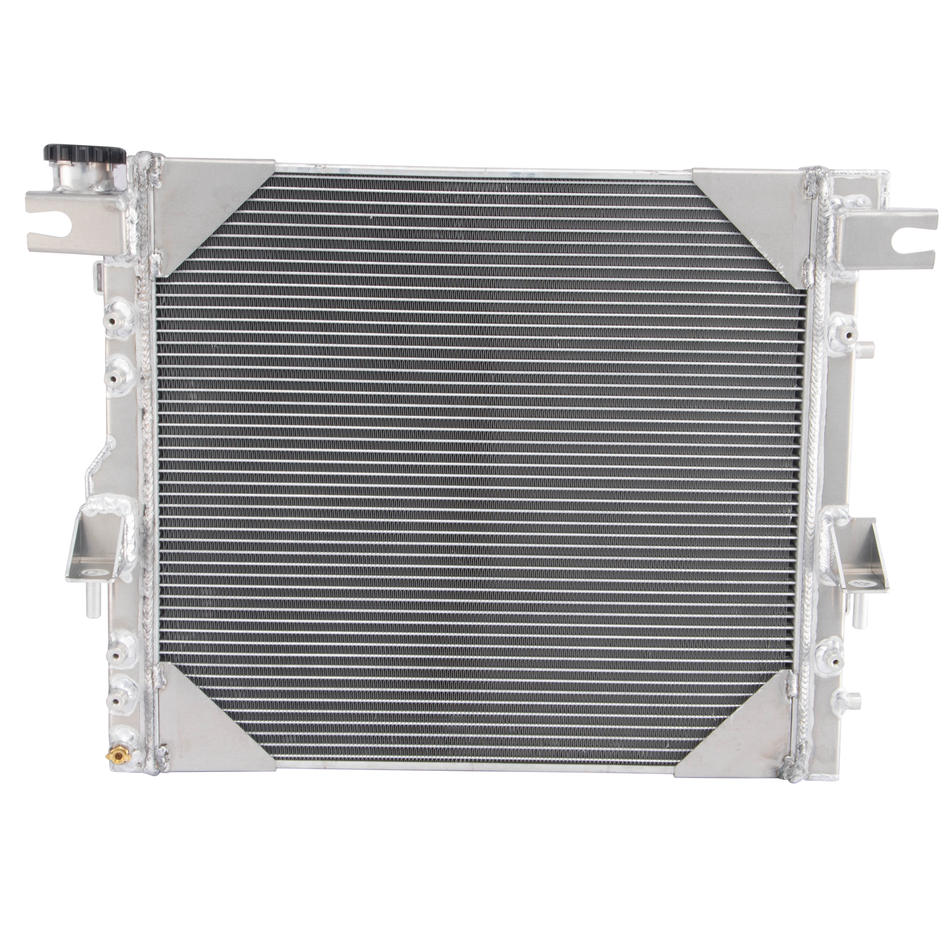 ASI Performance 4ROW Radiator+Shroud Fan+Relay For 2007-15 Jeep Wrangler JK 3.6L 3.8L V6 Engines