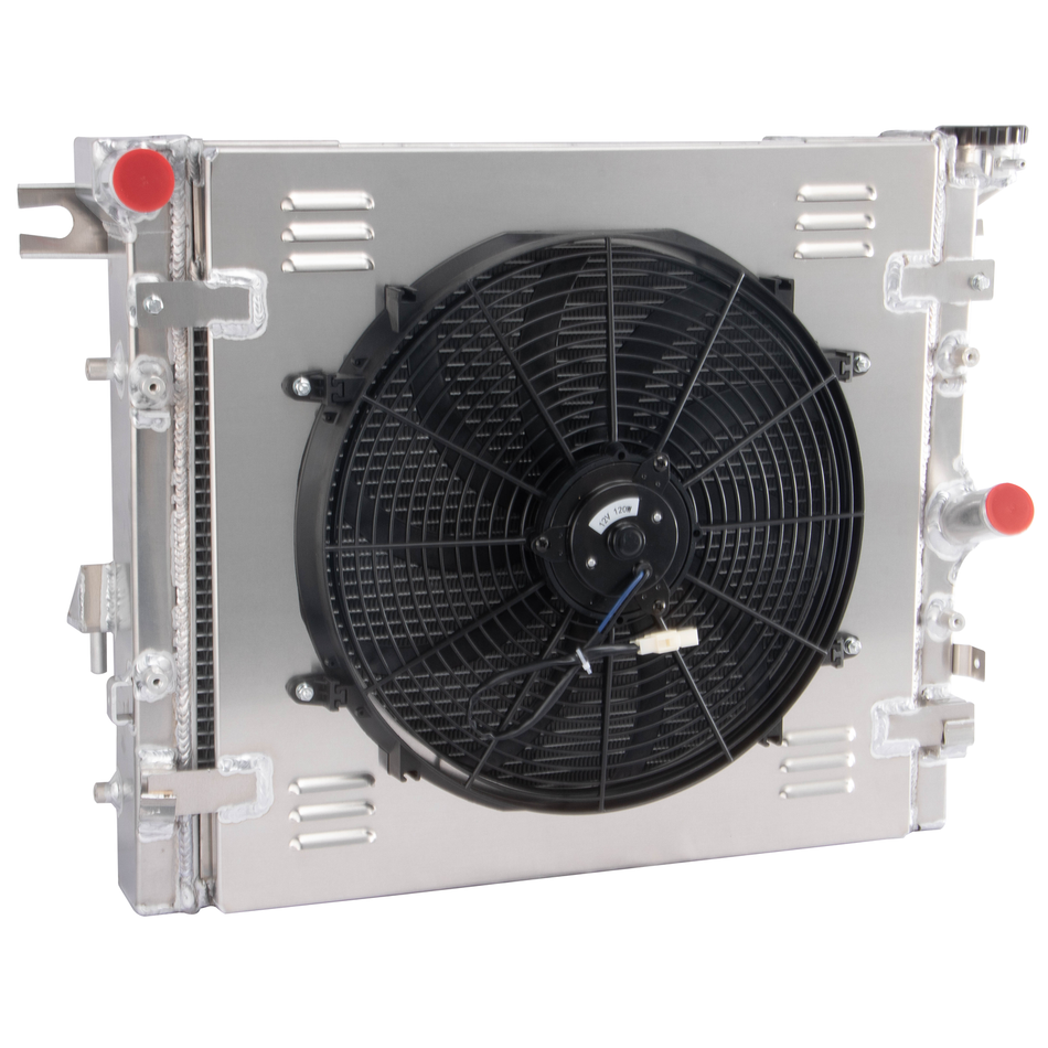 ASI Performance 4ROW Radiator+Shroud Fan+Relay For 2007-15 Jeep Wrangler JK 3.6L 3.8L V6 Engines