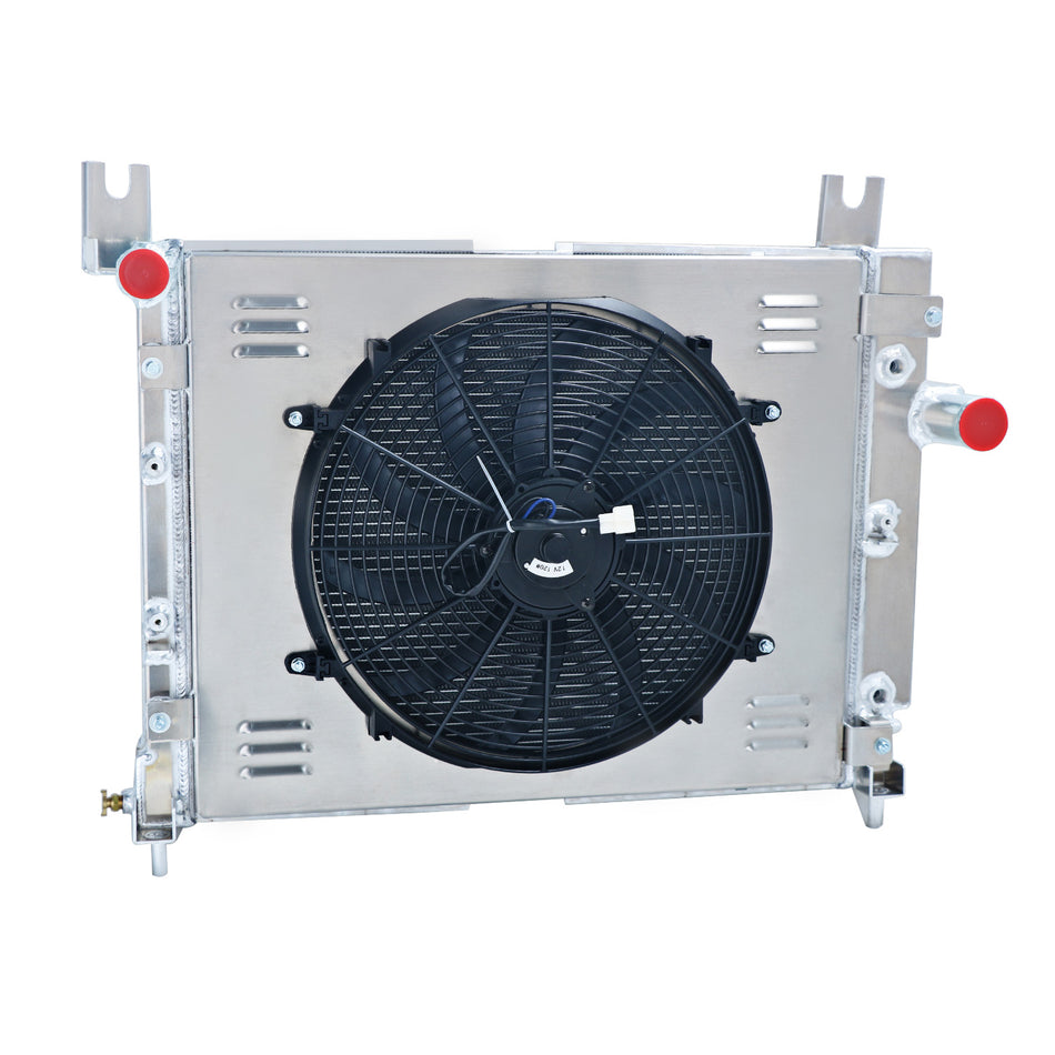 ASI Performance 4 Row Radiator Shroud Fan For 2000-2004 2003 Dodge Dakota Durango 2.5L 4.7L 5.9L