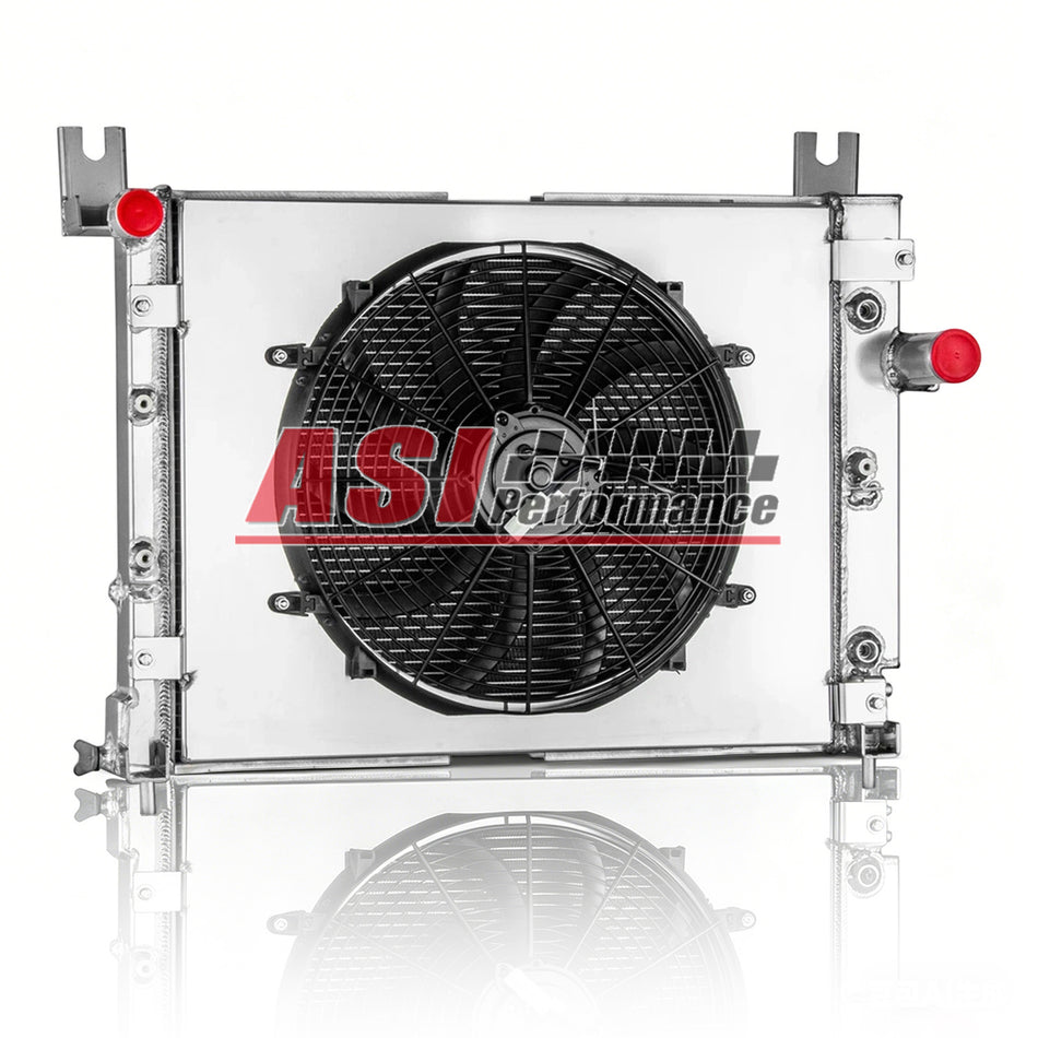 ASI Performance 4Row Radiator Shroud Fan Fit 2000-2004 Dodge Dakota/2000-2003 Durango 4.7L 5.9L.