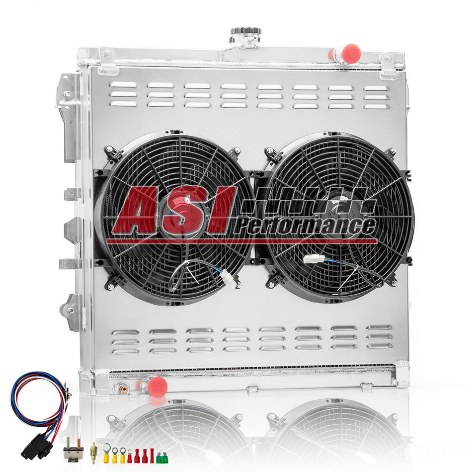 ASI Performance 3-Rows Aluminum Radiator Shroud Fan Relay For 2007-2014 Toyota Tundra 4.0L V6