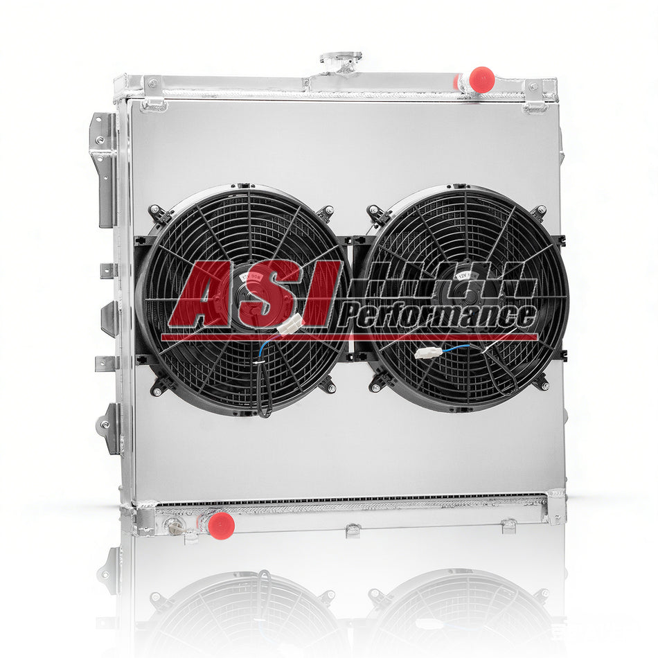 ASI Performance 4 Row Radiator with Shroud Fan For 2007-2014 Toyota Tundra 4.0L V6