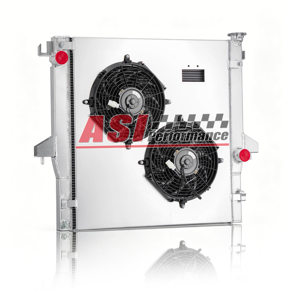 ASI Performance 3 Row Radiator+Shroud Fan Fit 2003-2010 Dodge 2500 3500 5.9L 6.7L L6 Diesel MT