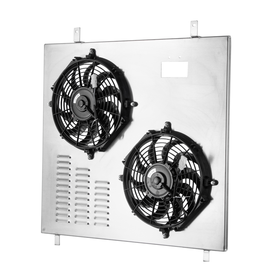 ASI Performance Aluminum Shroud Fan+Relay For 1999~2004 Ford F250 F350 F450 F550 6.8L 7.3L 2000