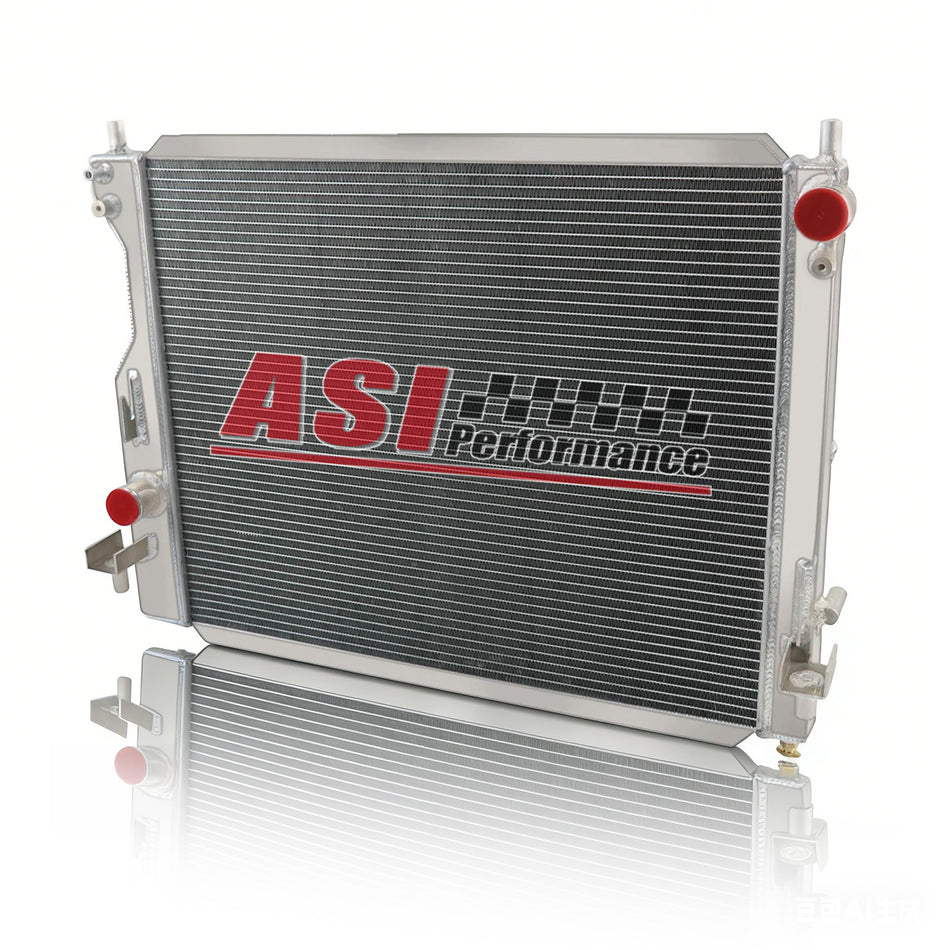 ASI Performance 4 Row Aluminum Radiator For 2005-2014 Ford Mustang 3.7L 4.0L V6 4.6L 5.0L V8 MT