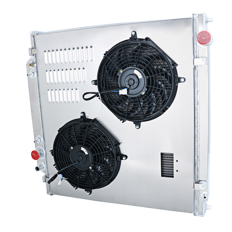ASI Performance 4 Rows Aluminum Radiator+Shroud Fan For 1999-2005 Ford F250 F350 F450 6.8L/7.3L