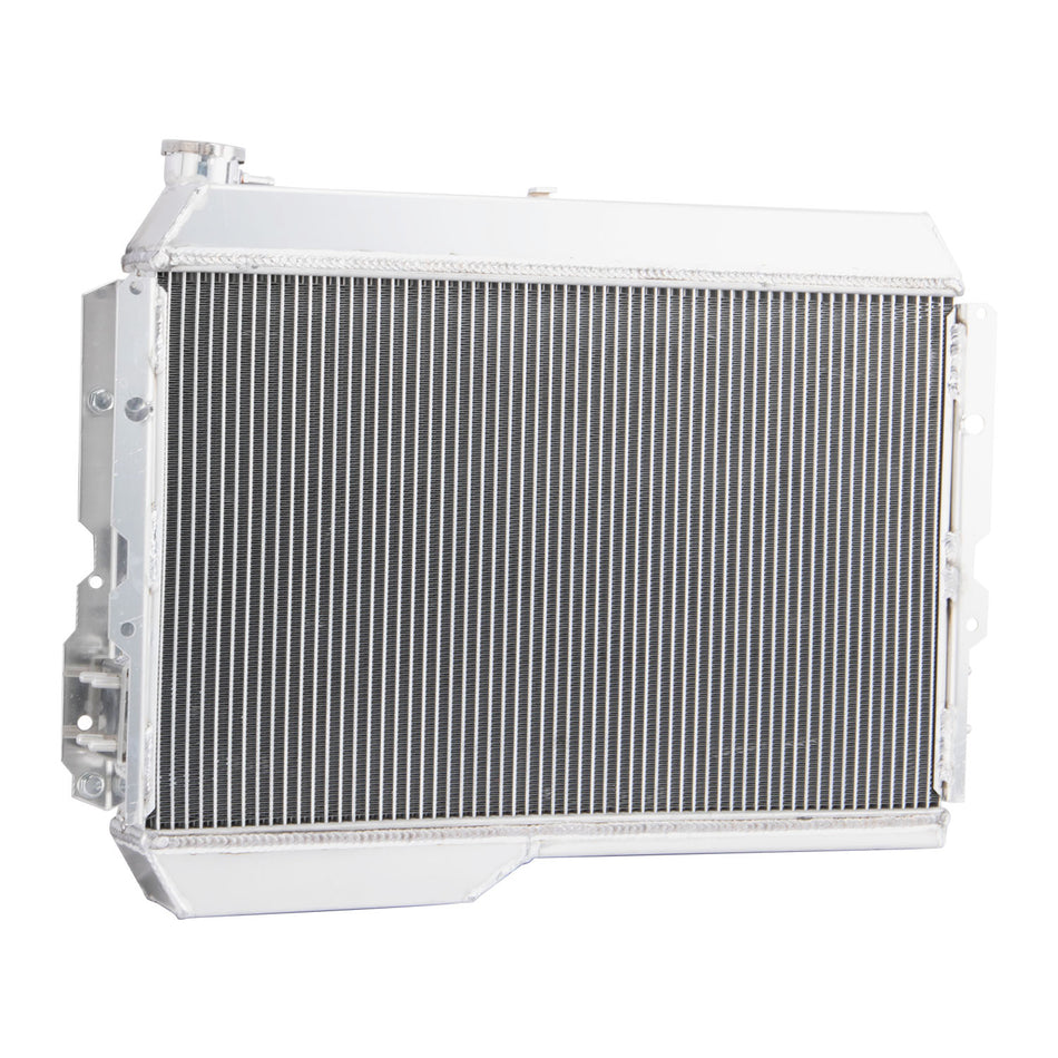 ASI Performance 4 Row Radiator with Shroud Fan For 1980-90 Toyota LandCruiser 60 Series 3.4L 4.2L.