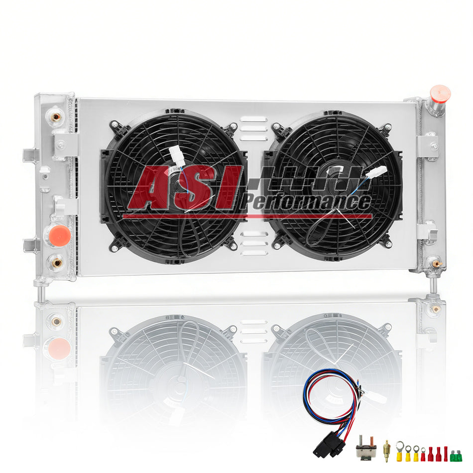 ASI Performance 3 Row Radiator Shroud Fan fit 1970-1981 Pontiac Firebird Trans Am Esprit Formula 3.8-6.6L I6 V8