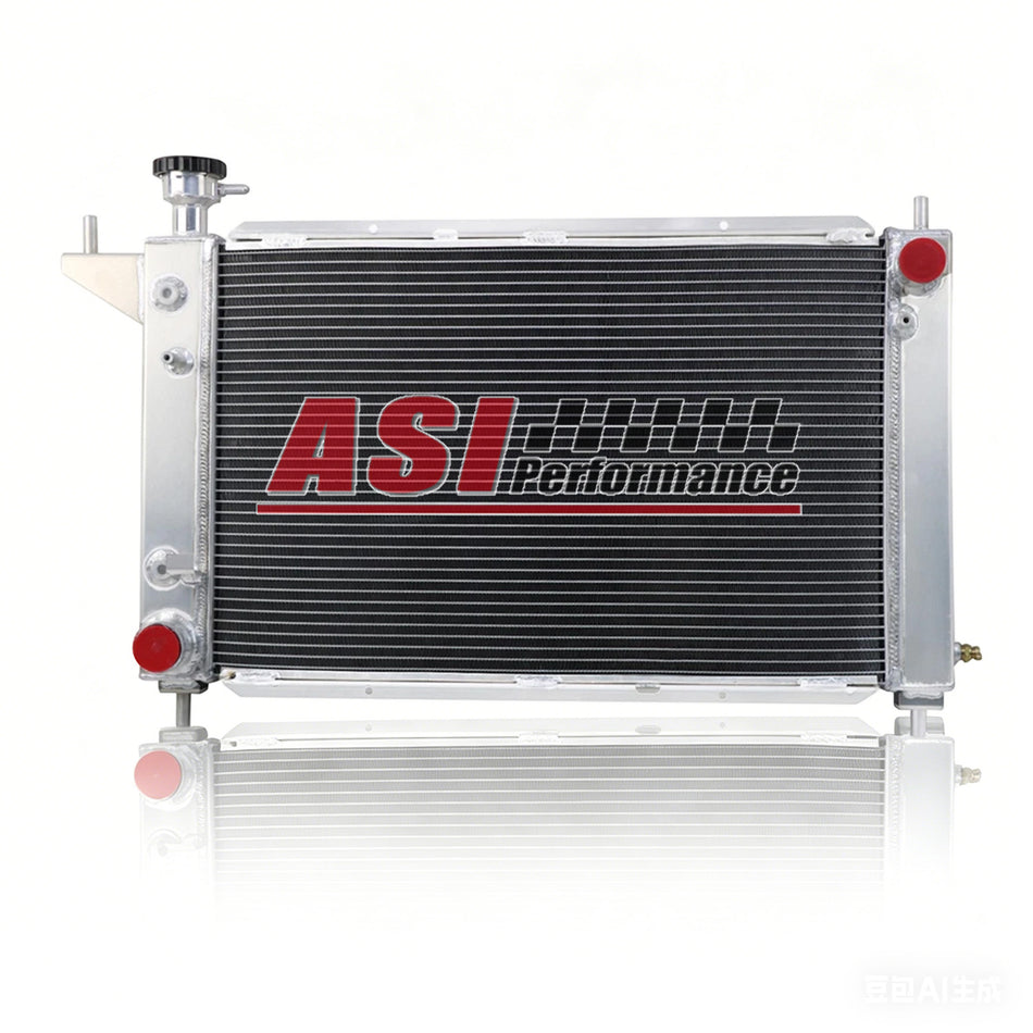 ASI Performance 4 Row Aluminum Radiator For 1994-1996 95 Ford Mustang 3.8L 5.0L V6 V8 AT MT