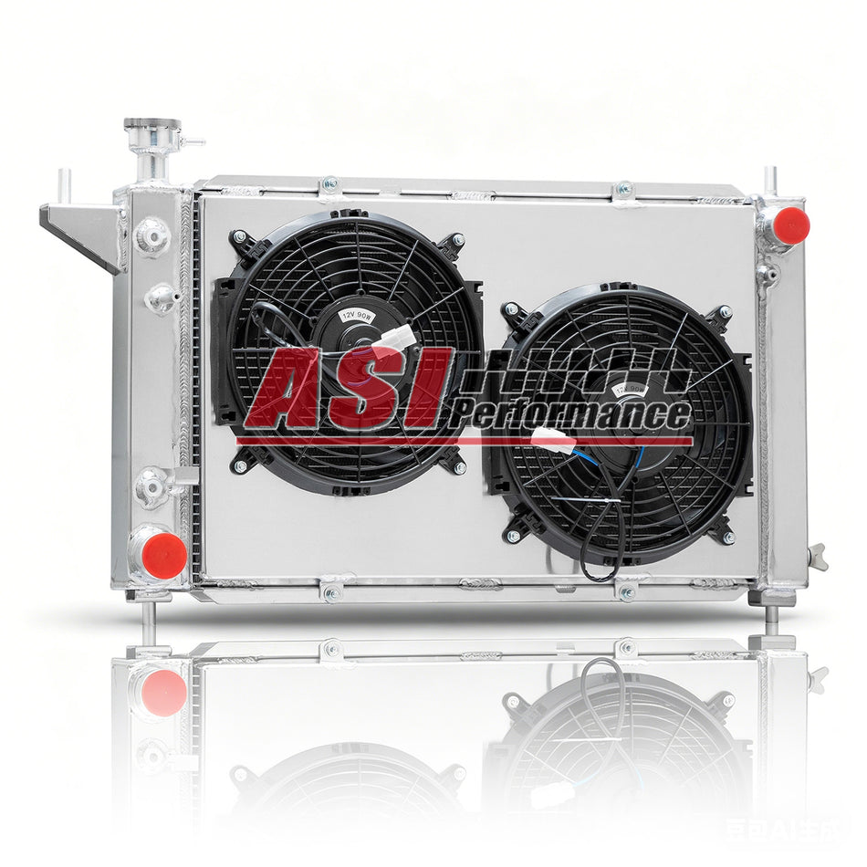 ASI Performance 4 Row Radiator Shroud Fan fits 1994 -1996 Ford Mustang 3.8L V6 5.0L V8 AT