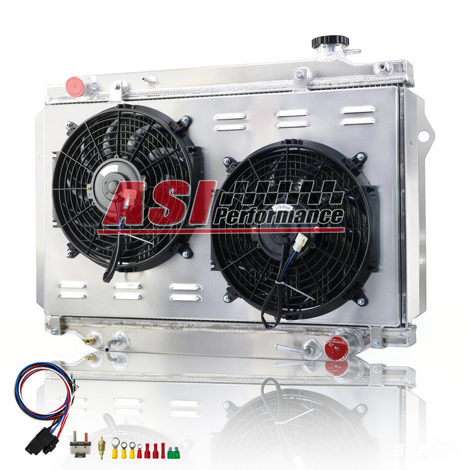 ASI Performance 3 Row Radiator Shroud Fan For 1993-97 Toyota Landcruiser LX450 4.5 I6 V8 Engine.