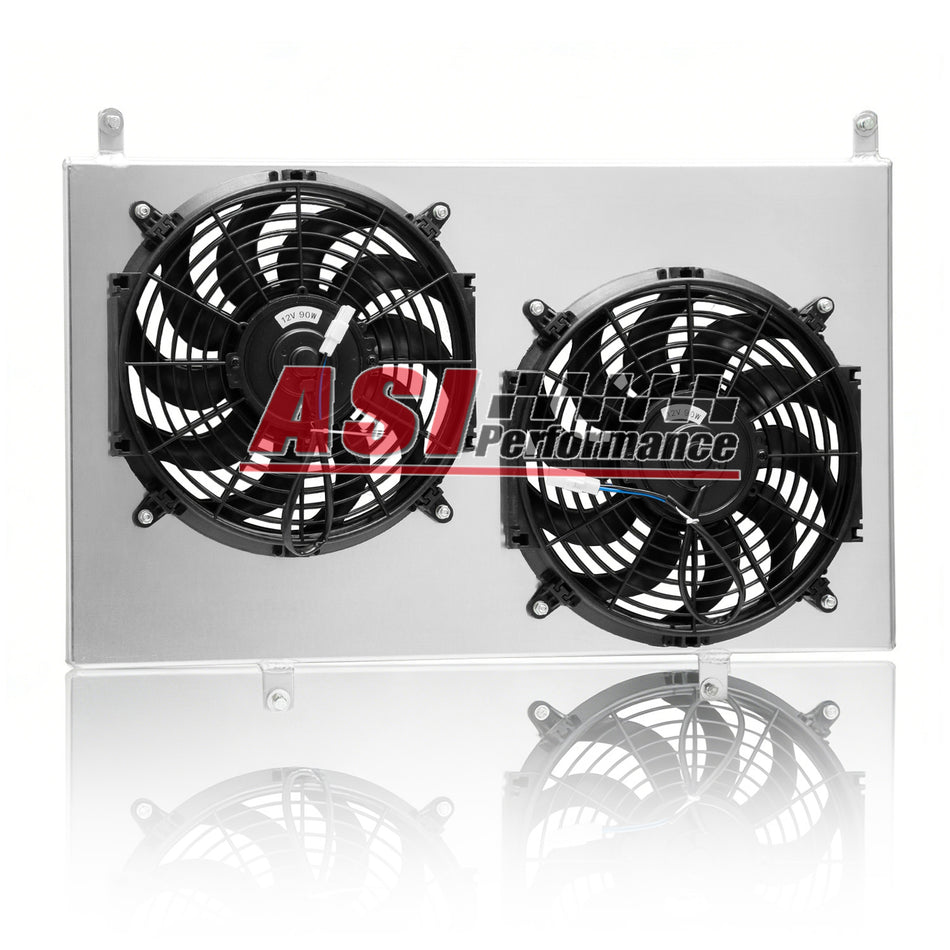 ASI Performance Aluminum Shroud +2x12Fan For 1993-97 Toyota Landcruiser LX450 4.5L L6 V8