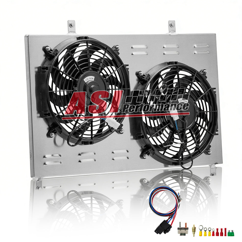 ASI Performance Aluminum Radiator Shroud+Fan Fit 1993-1997 Toyota Landcruiser 80 Series Lexus LX450