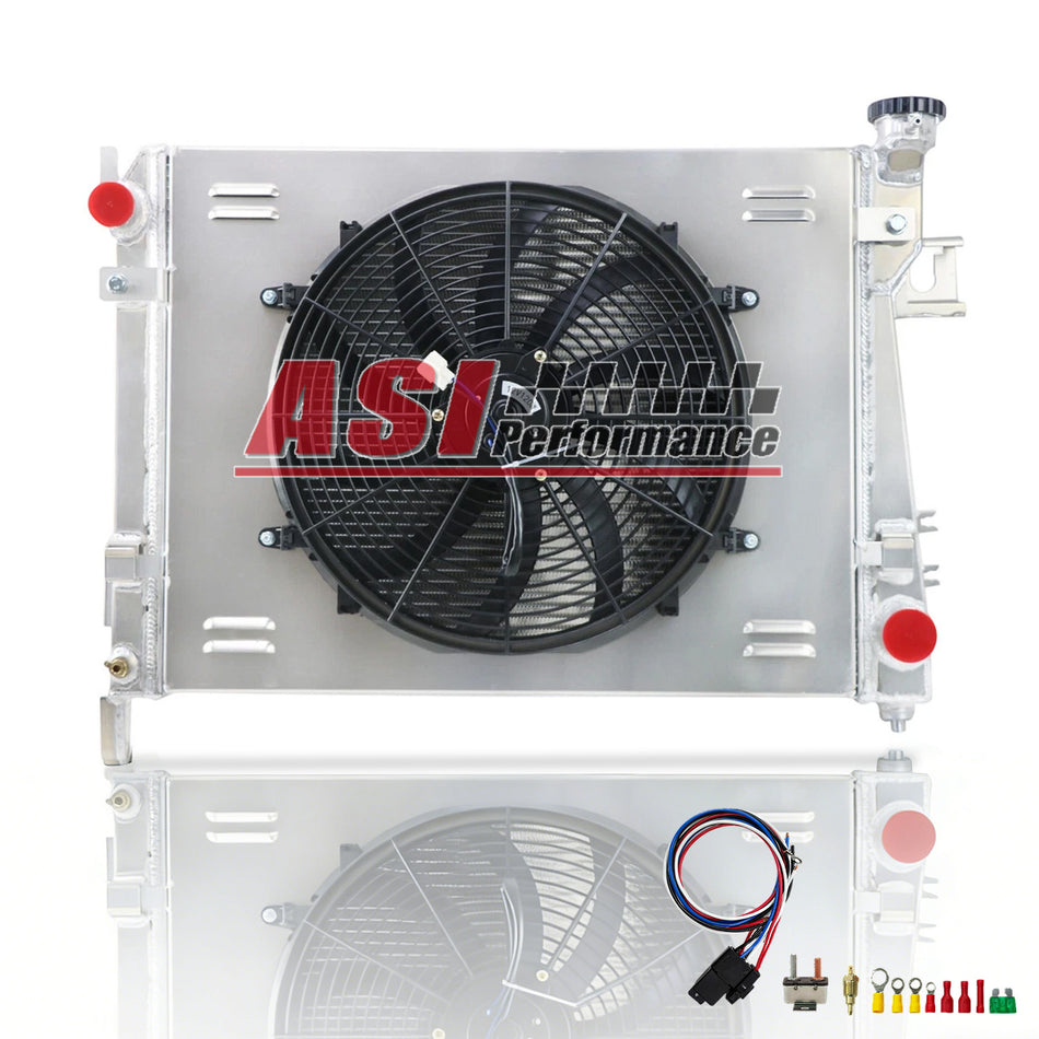 ASI Performance 4 Row Aluminum Radiator For 2004-2008 Dodge Ram 1500 2500 3500 5.7L Hemi V8