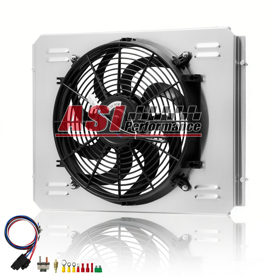 ASI Performance Shroud+Electric Fan for 1955-1957 Chevy Bel Air Small Block Big Block Engine