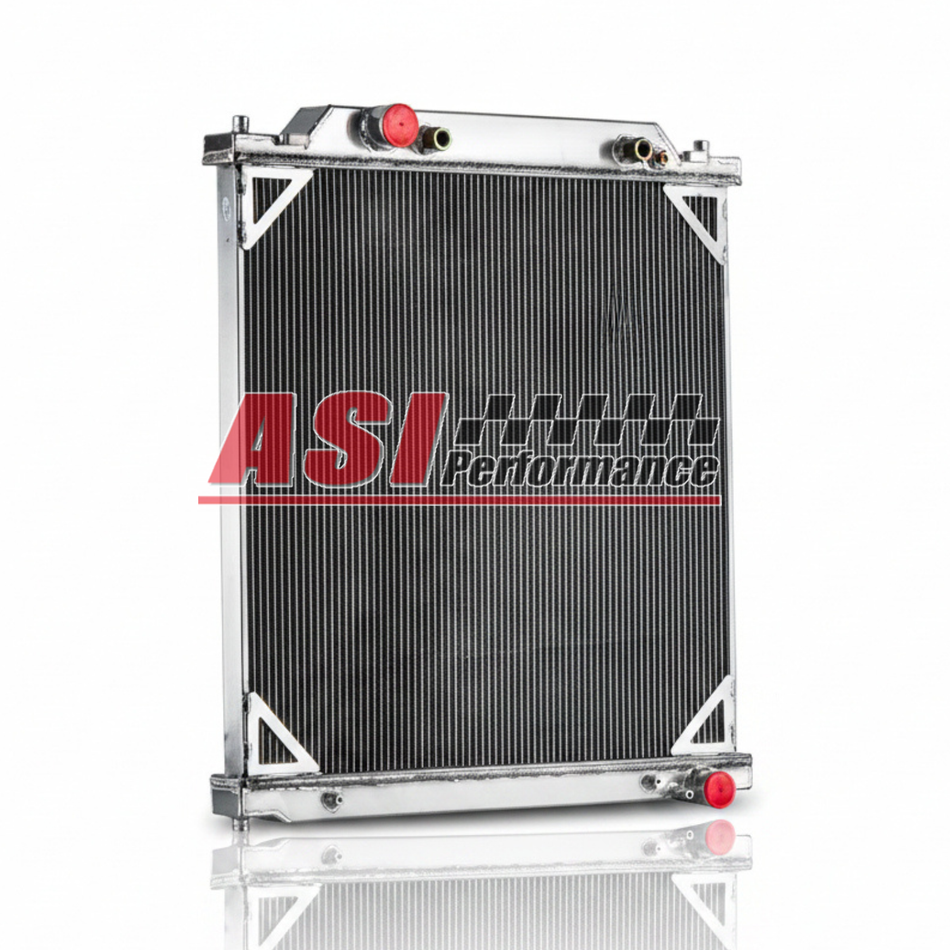 ASI Performance 2 Row Aluminum Radiator for 2003-07 Ford F-250 F350 F450 F550 6.0L Powerstroke