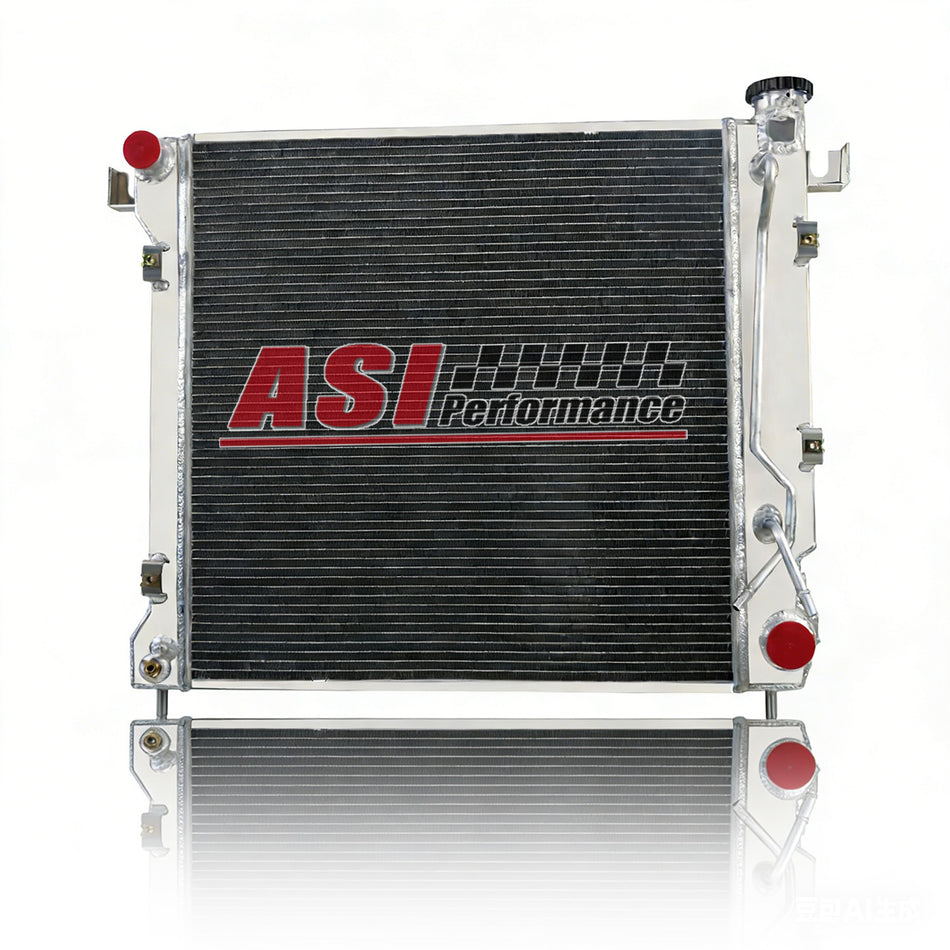 ASI Performance 2 Row Aluminum Radiator For 1997-2000 Dodge Dakota Durango 3.9L 5.2L 5.9L V6 V8