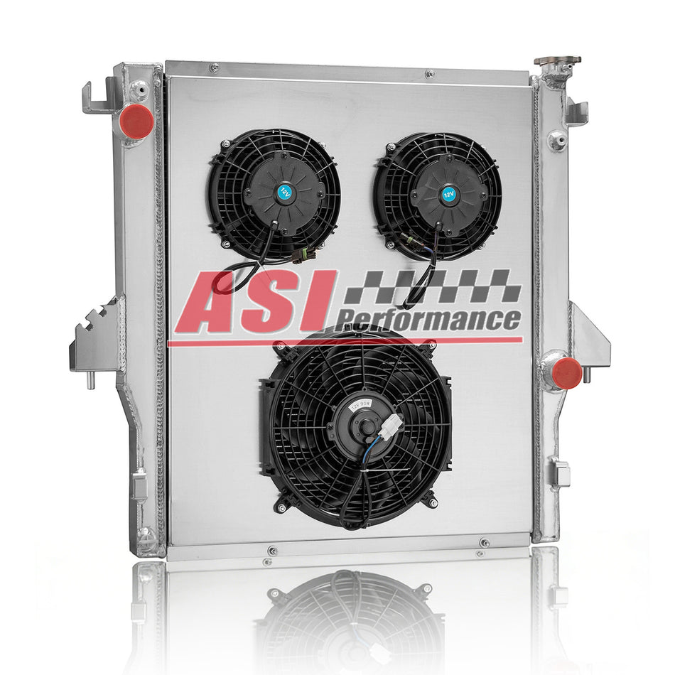 ASI Performance 2 Row Radiator Shroud Fan For 2002-2006 Dodge Ram 1500 2500 3500 8.0L V10
