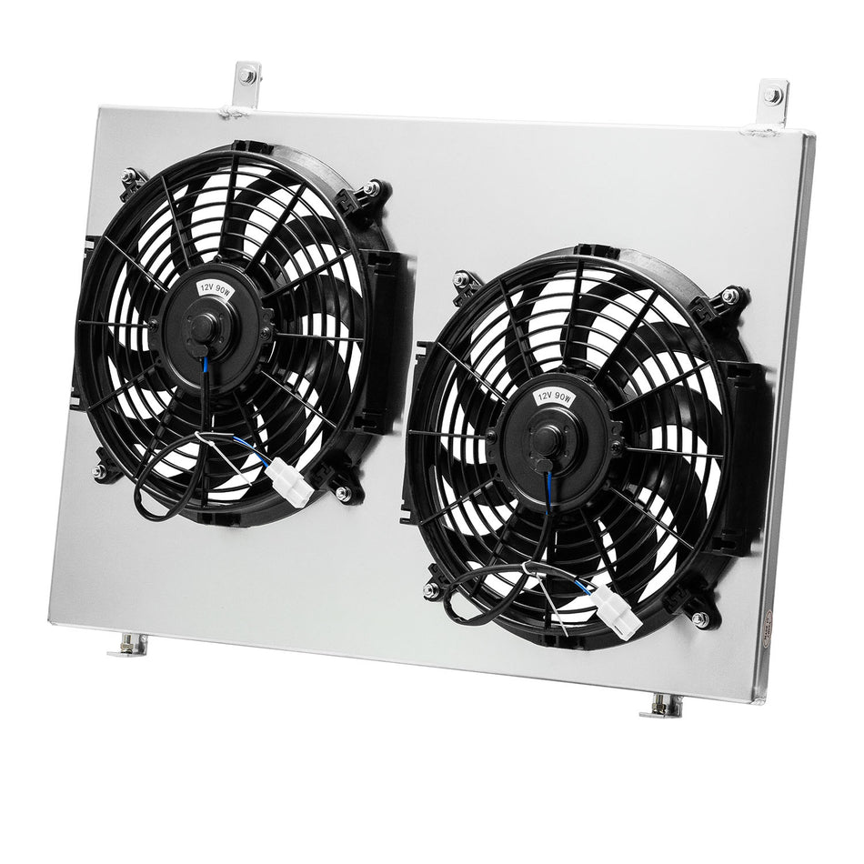 ASI Performance Aluminum Shroud+Fan For 1997-2006 Nissan Navara D22 3.0L TD Zd30 VG33E V6 Petrol