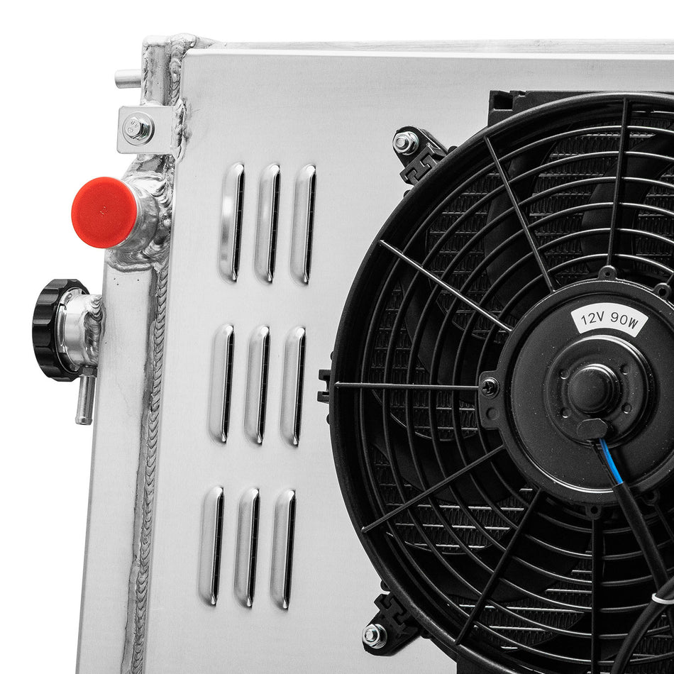 ASI Performance Radiator+ Shroud Fan for 01-06 Nissan Navara D22 3L 4cyl ZD30 Turbo Diesel AT/MT
