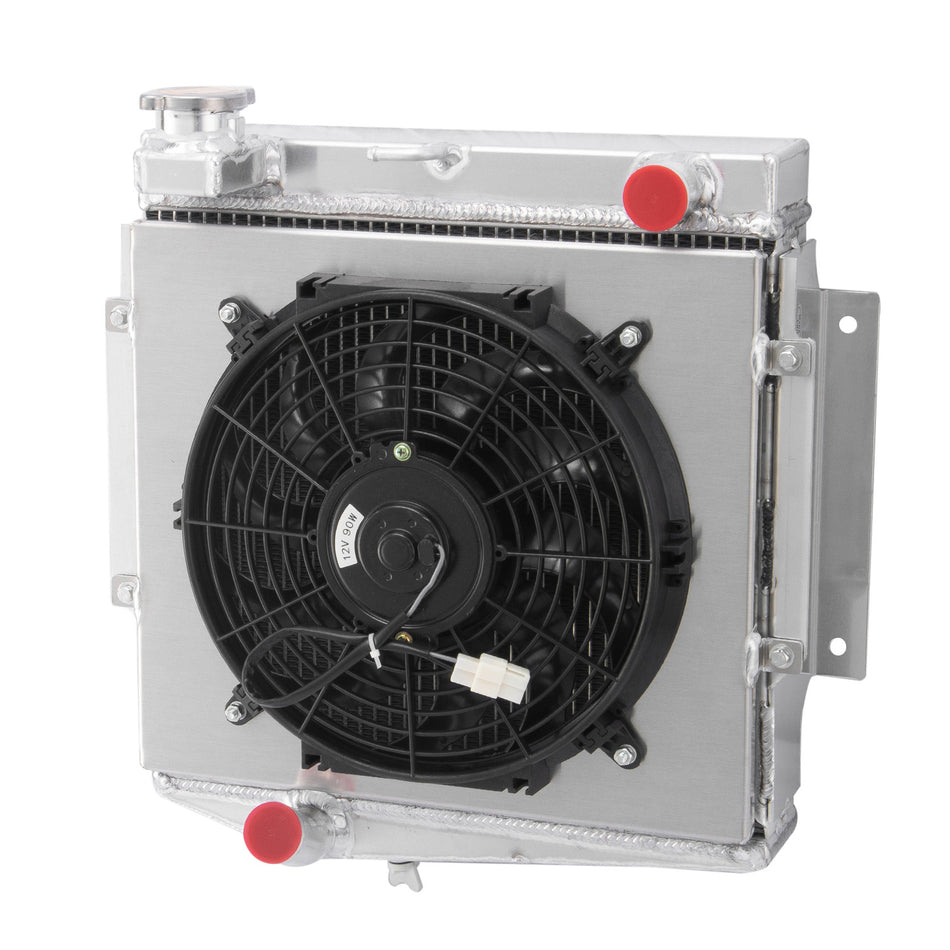 ASI Performance 4 Row Aluminum Radiator Shroud Fan For 1969-1970 Datsun 2000 Truck l4 2.0L