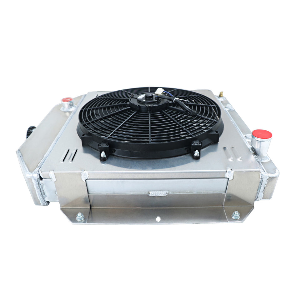 ASI Performance Fit 1949-53 FORD Cars Club Crestline Country Sedan V8 4-Rows Radiator+Shroud+Fan