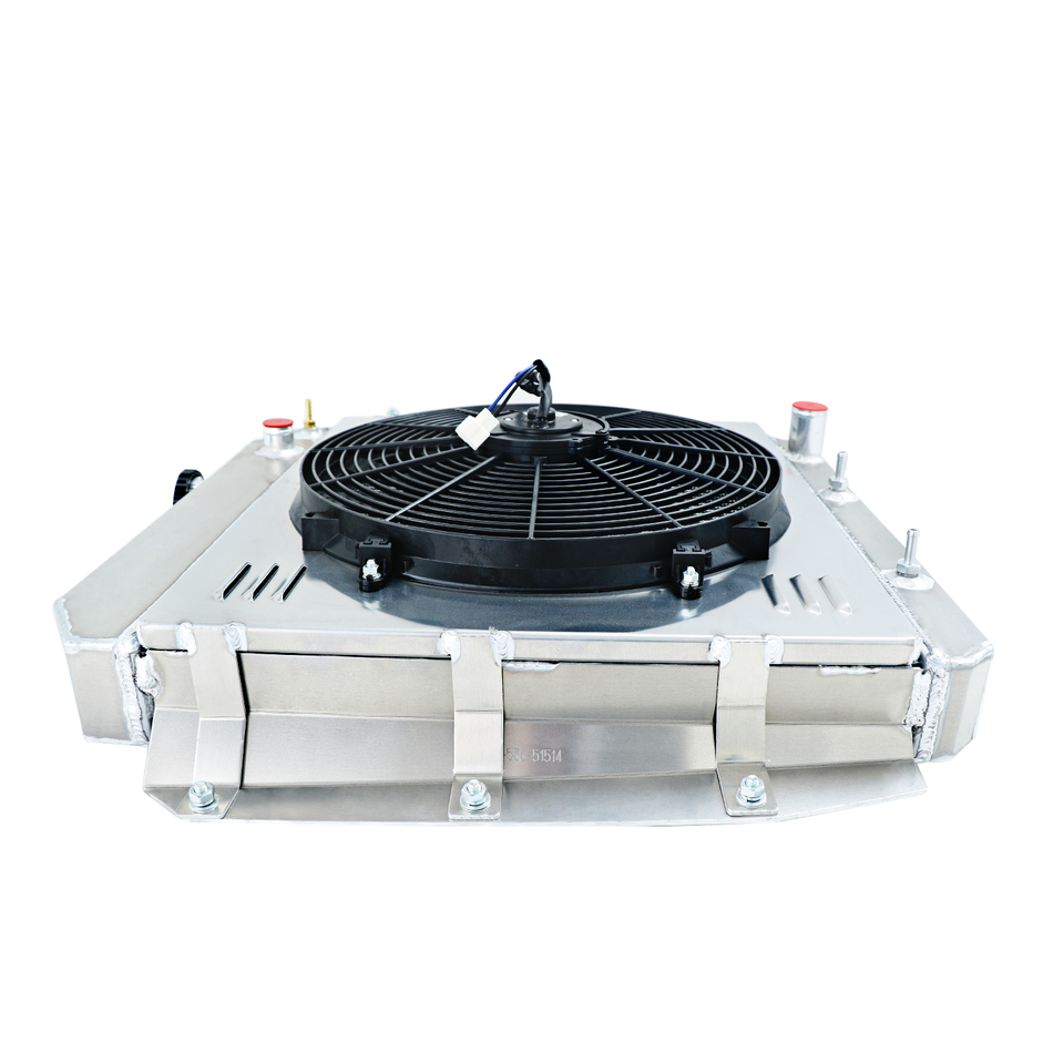 ASI Performance 4 Row RADIATOR+SHROUD FAN Fit 1955-1959 CHEVROLET TRUCK PICKUP ENGINE LS SWAP