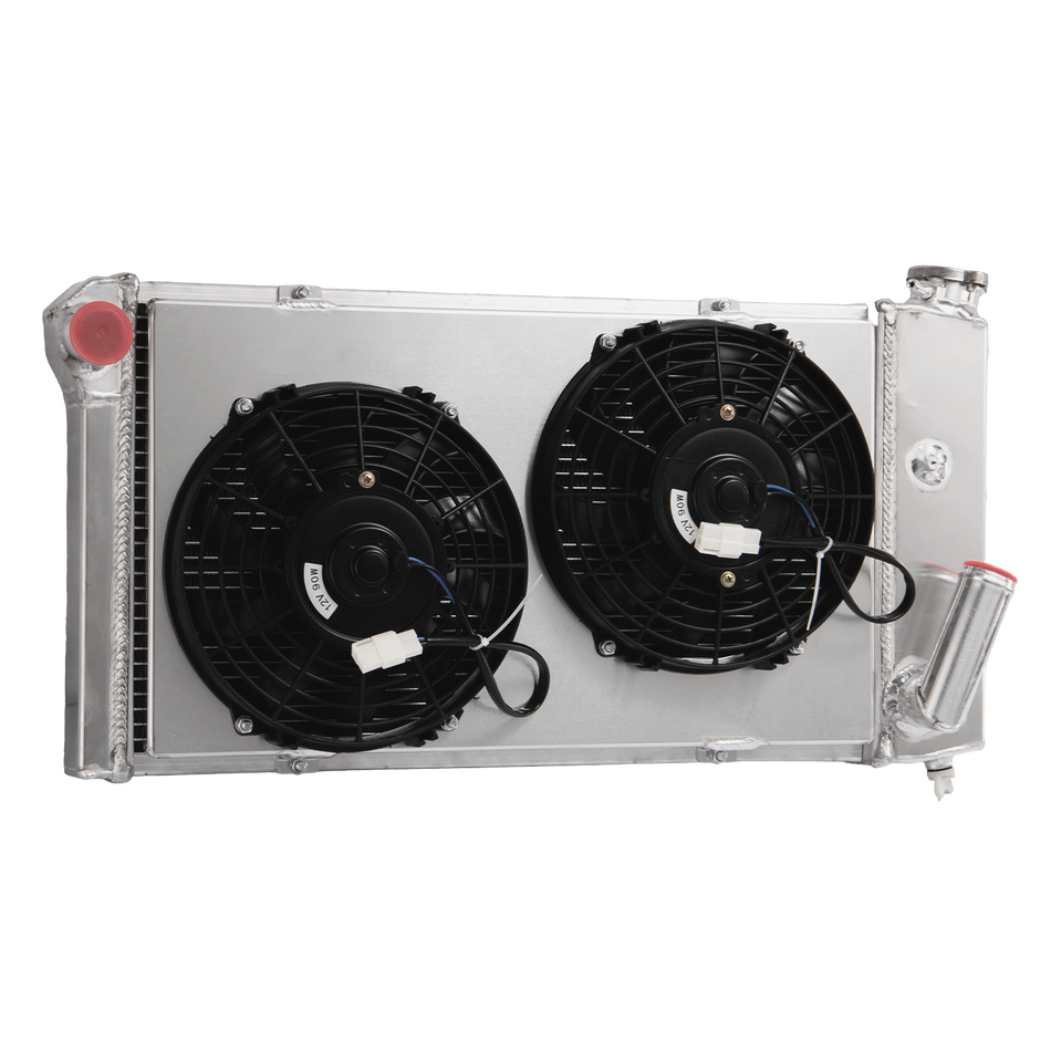 ASI Performance 3 ROW Radiator+Shroud Fan For 1971~1977 Chevy Vega 1975~1976 Pontiac Astre 2.3L