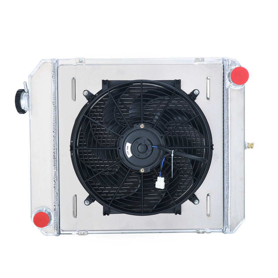 ASI Performance 3ROWS Radiator Shroud Fan for 1960-1966 Chevy C10 C20/C30 K10/ K20 Suburban L6