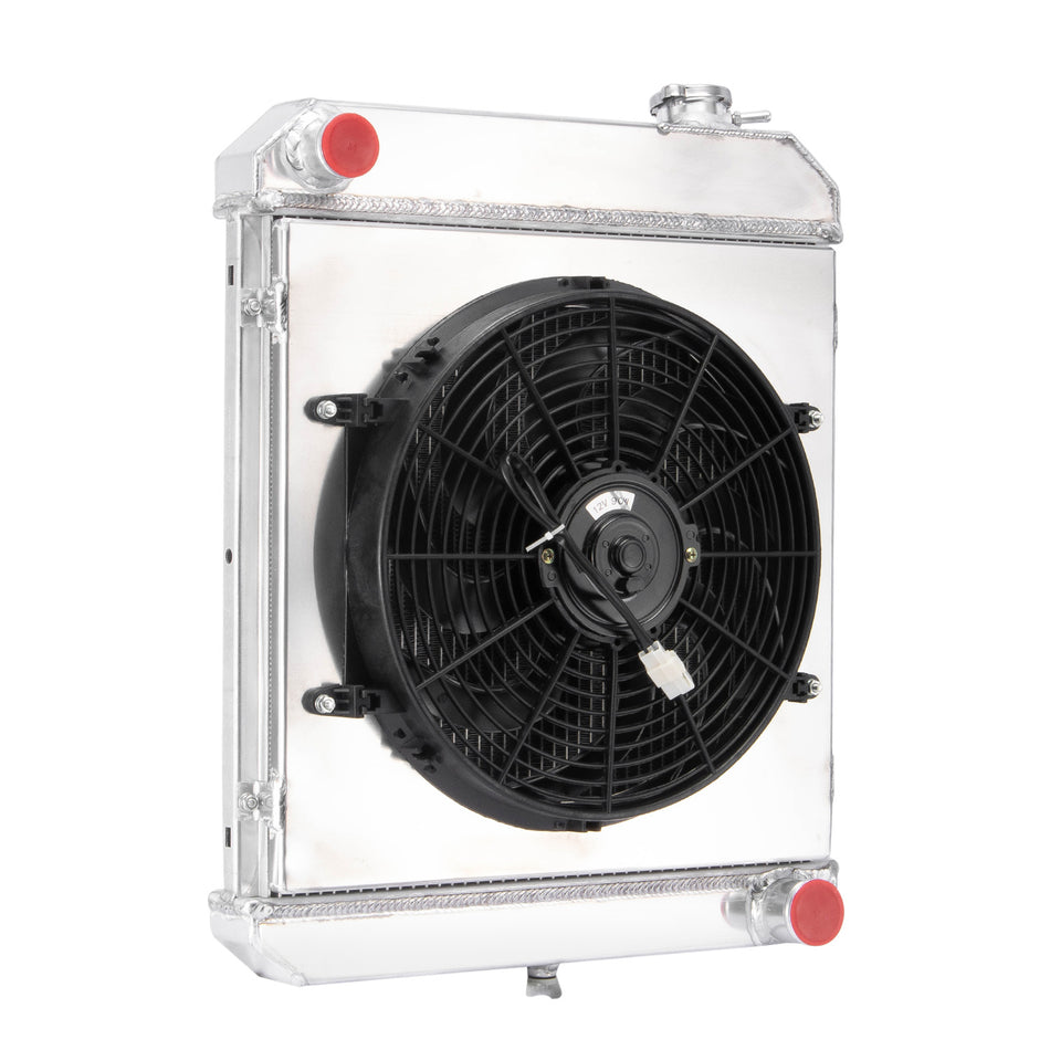 ASI Performance 3 Row Radiator+Shroud Fan For 1960-1966 Chevy C10 C20 C30 K10 K20 Suburban L6