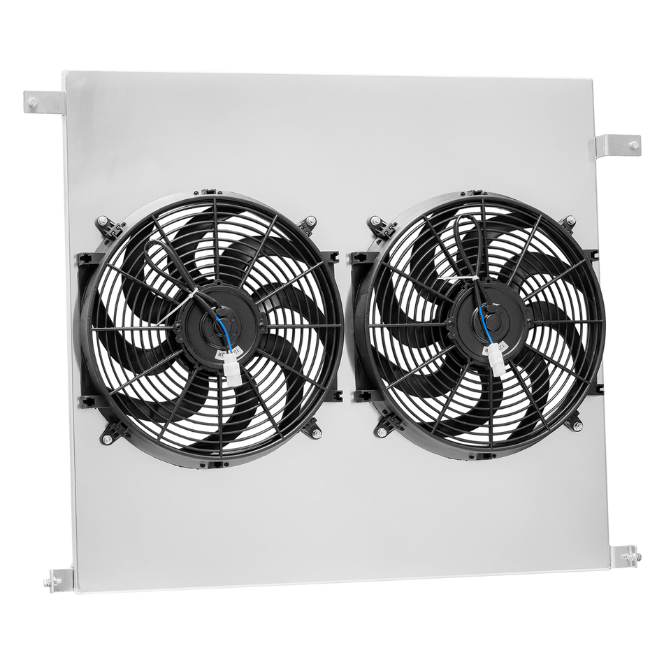 ASI Performance Aluminum Shroud+Fan Fit 2008-2016 Ford F250 F350 F450 F550 Super Duty MT