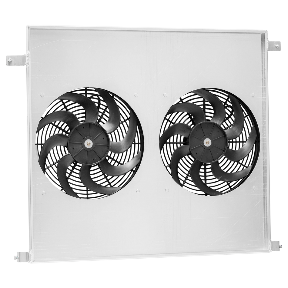 ASI Performance Aluminum Shroud+Fan Fit 2008-2016 Ford F250 F350 F450 F550 Super Duty MT